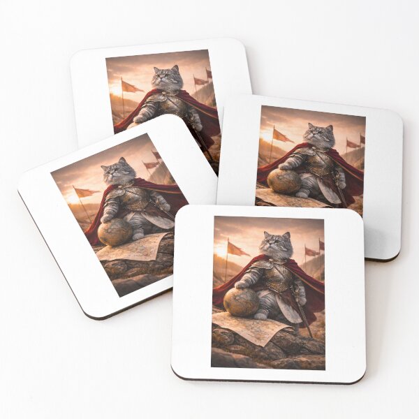 Item preview, Conqueror Cat Warrior Portrait designed and sold by LovelyCatGalaxy.