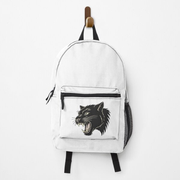 Item preview, Ferocious Black Panther Head – Wild Animal Roaring Illustration designed and sold by Kavya Art.