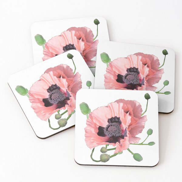 Item preview, Pink Poppy (on white) designed and sold by Murph's Images.