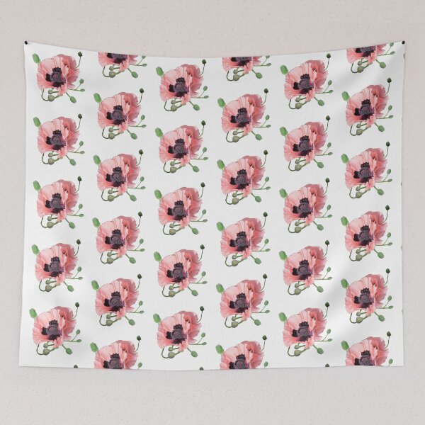 Item preview, Pink Poppy (on white) designed and sold by Murph's Images.
