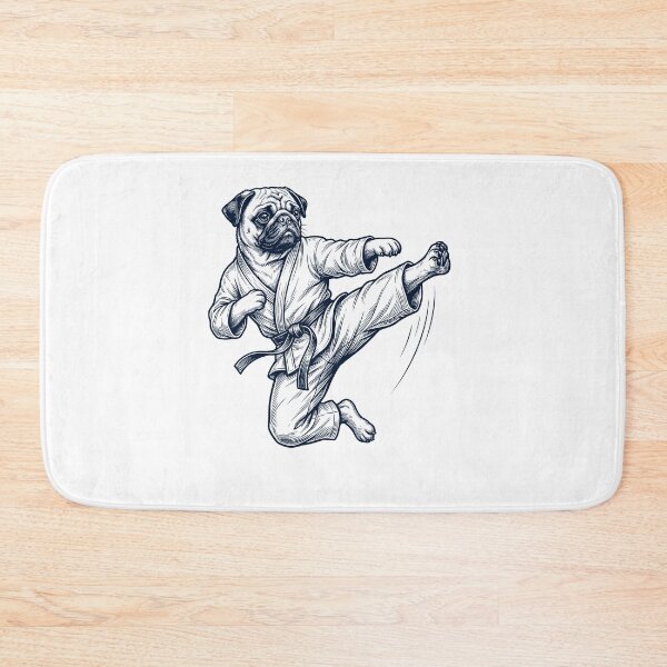 Item preview, Vintage Pug Doing Karate Martial Art Dog Lover designed and sold by TerryConnells.