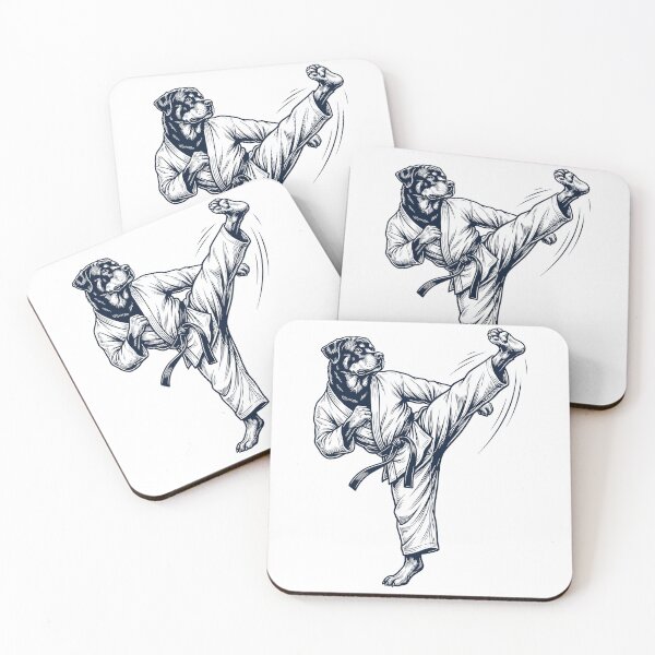 Item preview, Vintage Rottweiler Doing Karate Martial Art Dog Lover designed and sold by TerryConnells.