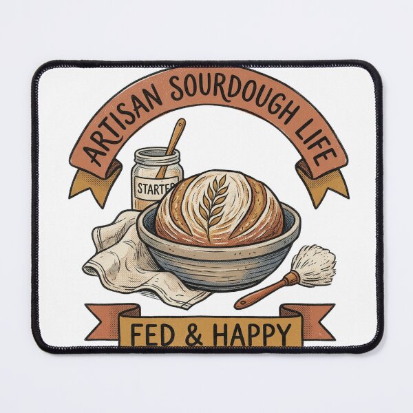 Item preview, Artisan Sourdough Life - Fed & Happy Sourdough Starter designed and sold by MarchyStudio.