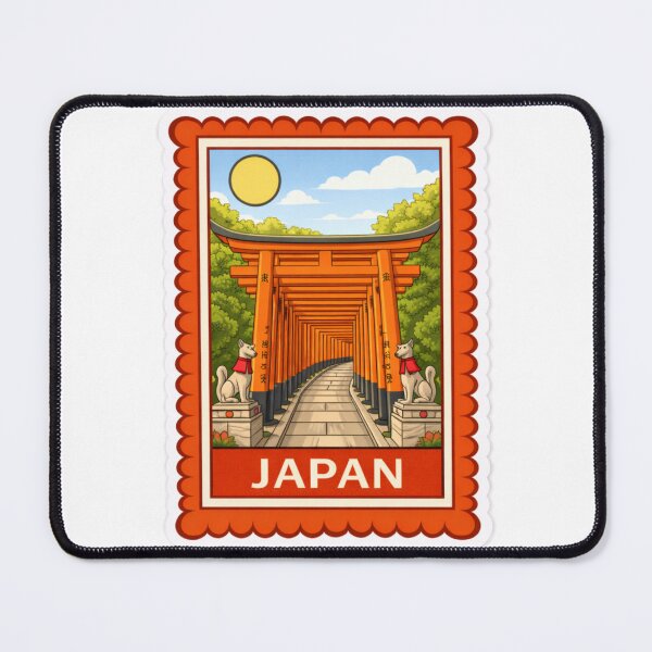 Item preview, Japan Fushimi Inari Torii Travel Stamp Sticker Magnet designed and sold by CLOUTKULT.