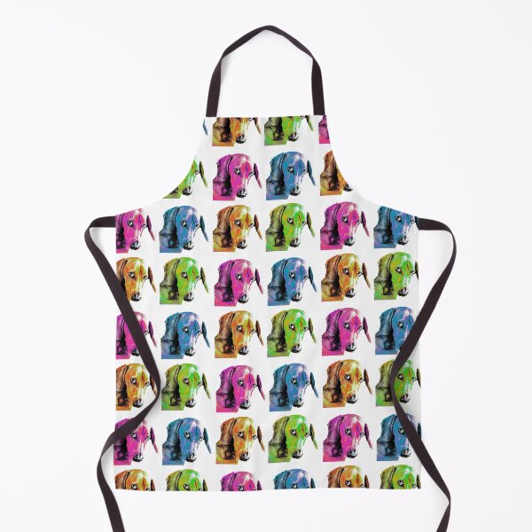 Item preview, Rainbow Funky Dog Design - Sausage Dog Dachshund - Pop Art designed and sold by SadSacDesigns.