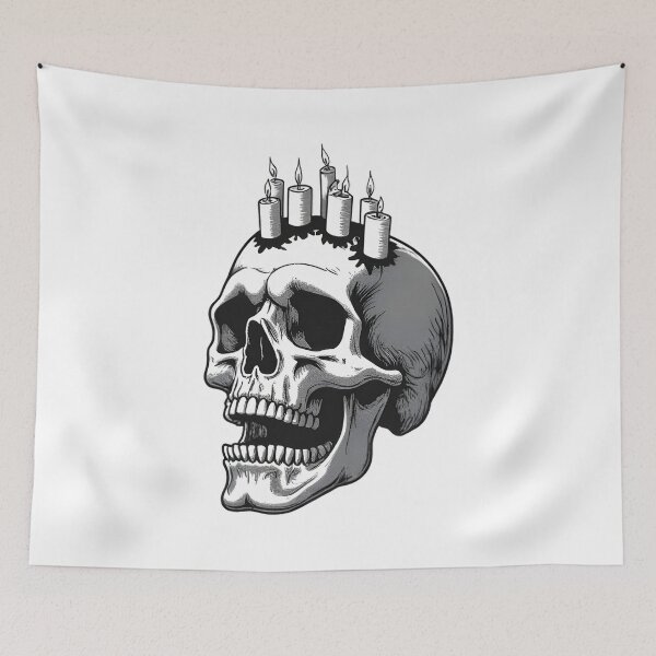 Item preview, Burning Mind Skull designed and sold by Kavya Art.