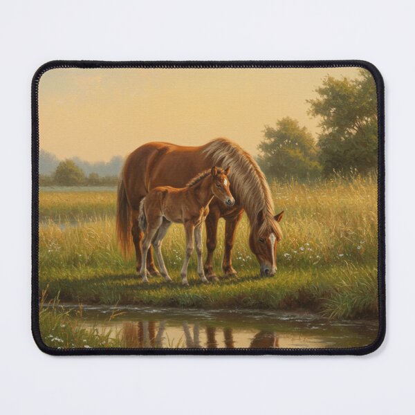 Item preview, Grazing mare and foal . designed and sold by T's&such.