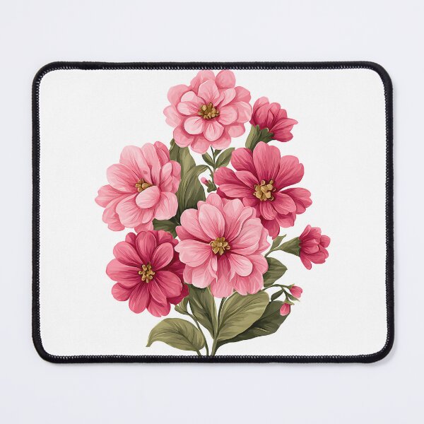 Item preview, Pink and Magenta Flower Bouquet - Elegant Romantic Floral Art Print designed and sold by DesignArtist.ia.