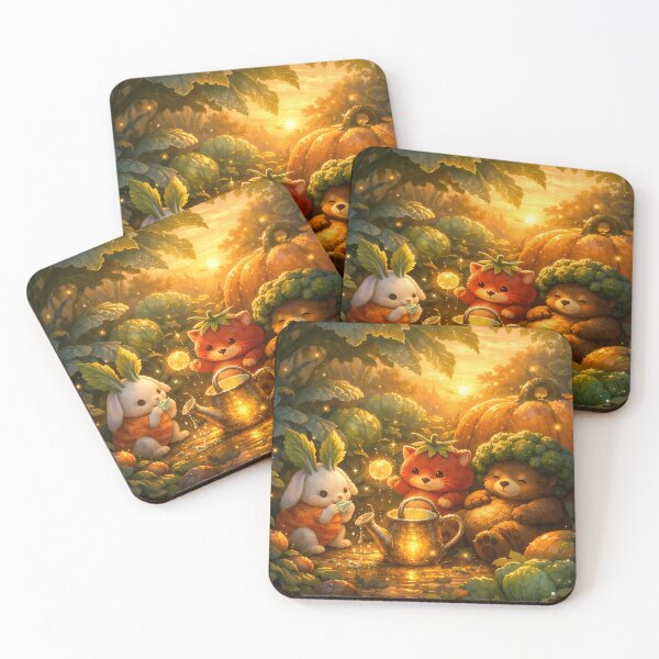 Item preview, Golden Harvest Friends Illustration designed and sold by aminz4.