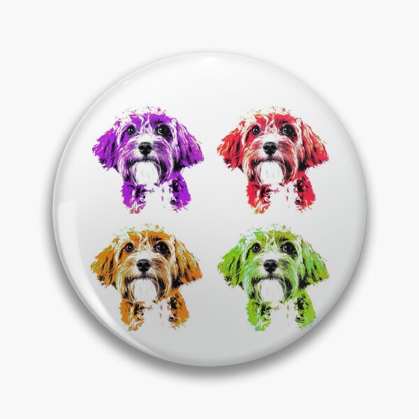 Item preview, Diseño de perro arcoíris divertido - Cruce - Arte pop designed and sold by SadSacDesigns.