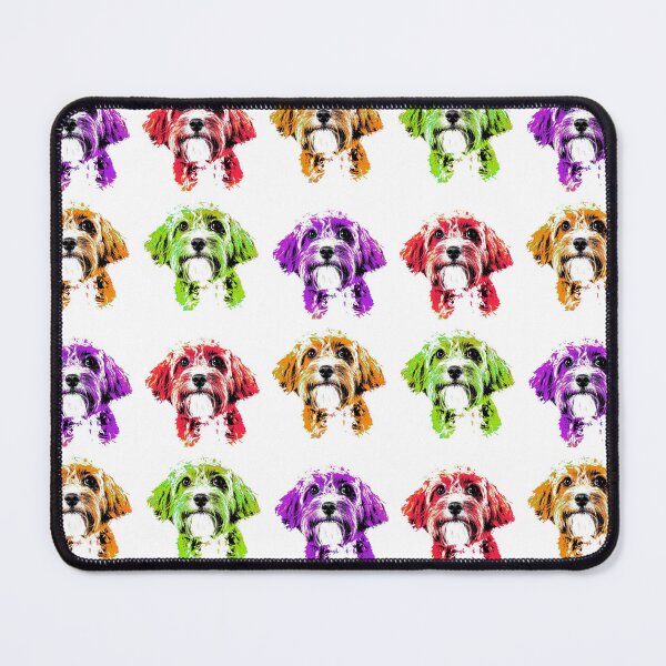 Item preview, Rainbow Funky Dog Design - Crossbreed - Pop Art designed and sold by SadSacDesigns.