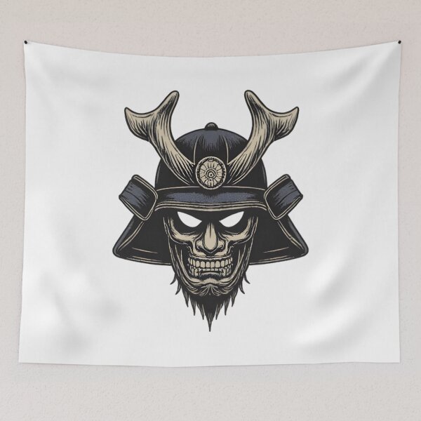 Item preview, Samurai Skull Warrior – Dark Bushido Art designed and sold by Kavya Art.