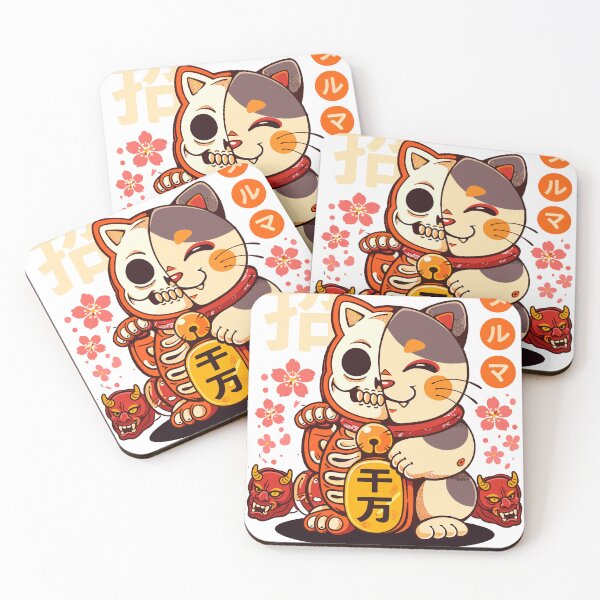 Item preview, Lucky Cat Fortune T-Shirt designed and sold by Matinez Pink.