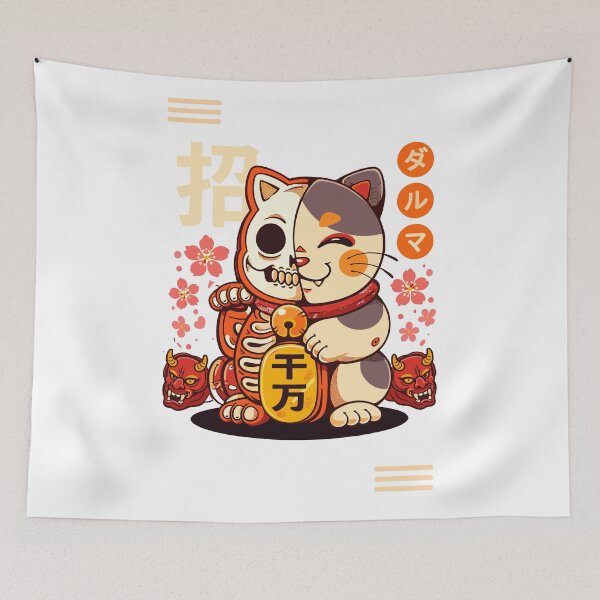 Item preview, Lucky Cat Fortune T-Shirt designed and sold by Matinez Pink.