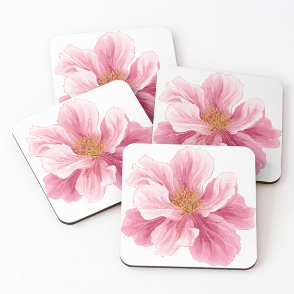 Item preview, Pink Hibiscus Flower - Elegant Tropical Floral Art Print designed and sold by DesignArtist.ia.