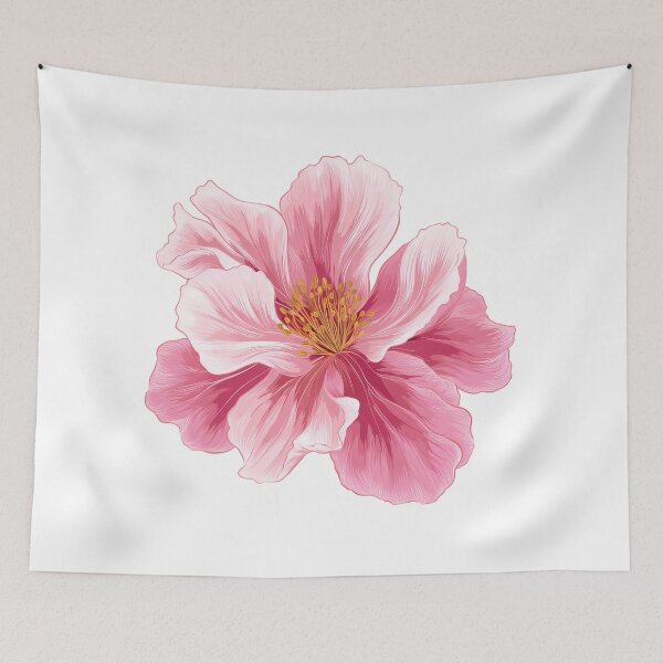 Item preview, Pink Hibiscus Flower - Elegant Tropical Floral Art Print designed and sold by DesignArtist.ia.