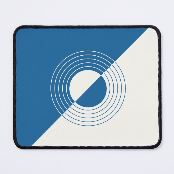Item preview, The Convergence - Navy Blue and White Geometric Abstract designed and sold by artdocaj.