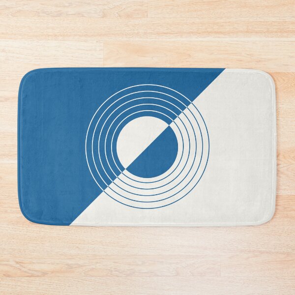 Item preview, The Convergence - Navy Blue and White Geometric Abstract designed and sold by artdocaj.