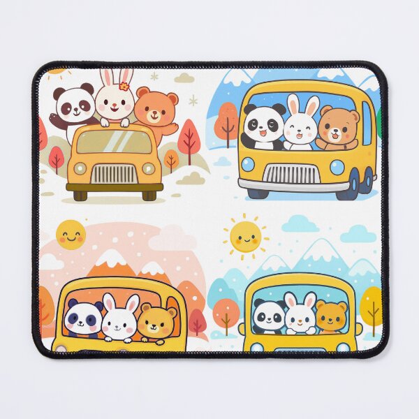 Item preview, Cute Animal Bus Adventure – Kids Cartoon Friends Ride designed and sold by gary44.