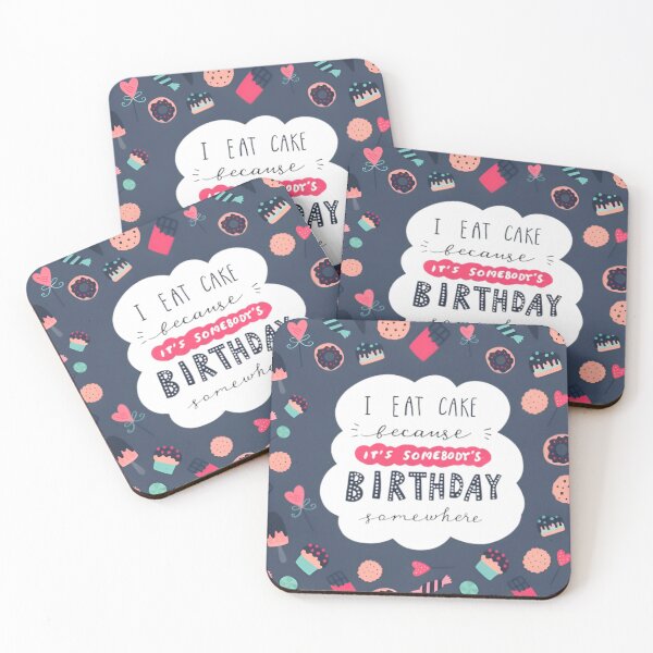 Item preview, I Eat Cake - Cute Dessert Pattern designed and sold by Rangmanch.
