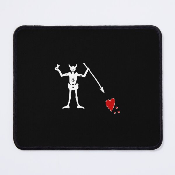 Item preview, Brokenhearted pirate flag designed and sold by MmeNonchalance.