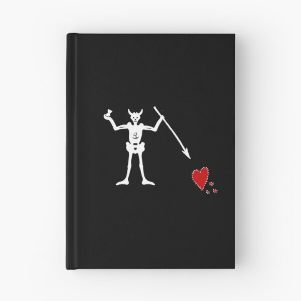 Item preview, Brokenhearted pirate flag designed and sold by MmeNonchalance.