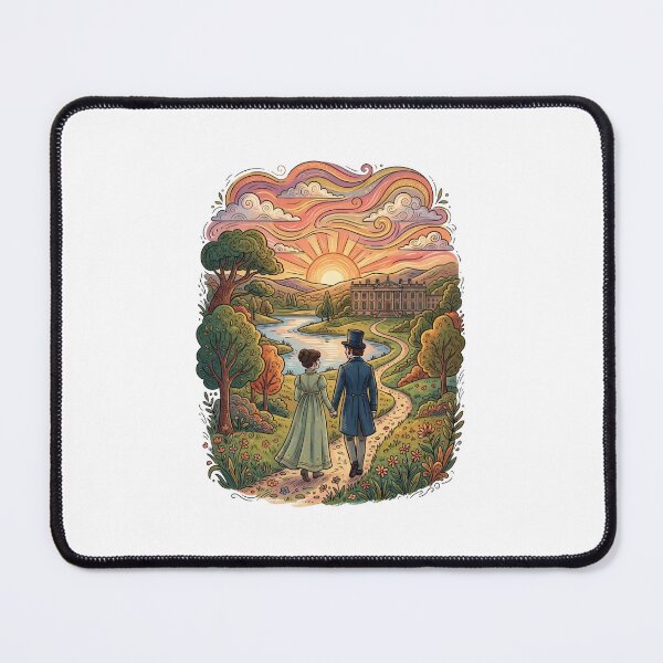 Item preview, Colorful Pemberley Walk Pride and Prejudice Sunset designed and sold by Fenay Designs.