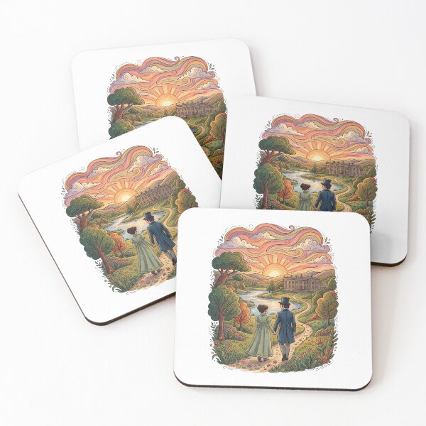Item preview, Colorful Pemberley Walk Pride and Prejudice Sunset designed and sold by Fenay Designs.
