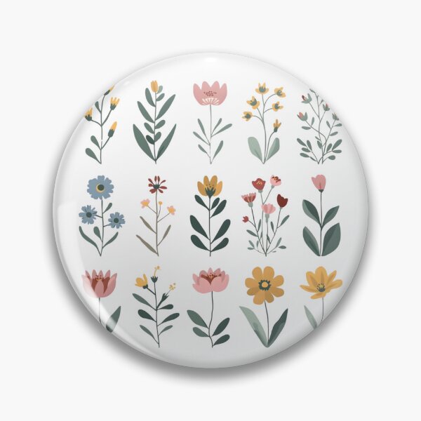 Item preview, Wildflowers watercolor set designed and sold by uunaa.