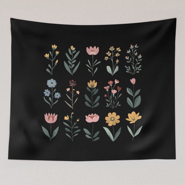 Item preview, Wildflowers watercolor set designed and sold by uunaa.