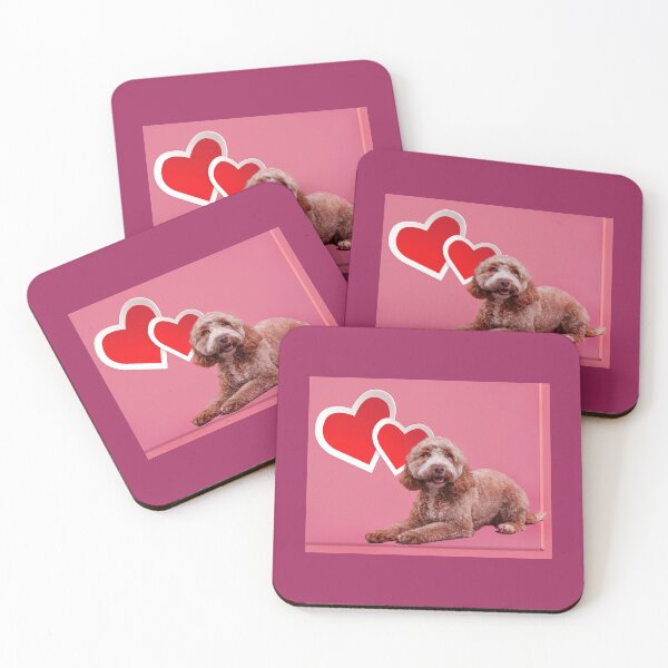 Aperçu de l'œuvre Cockerpoo Love Hearts -Cockapoo Love Hearts créée et vendue par SadSacDesigns.