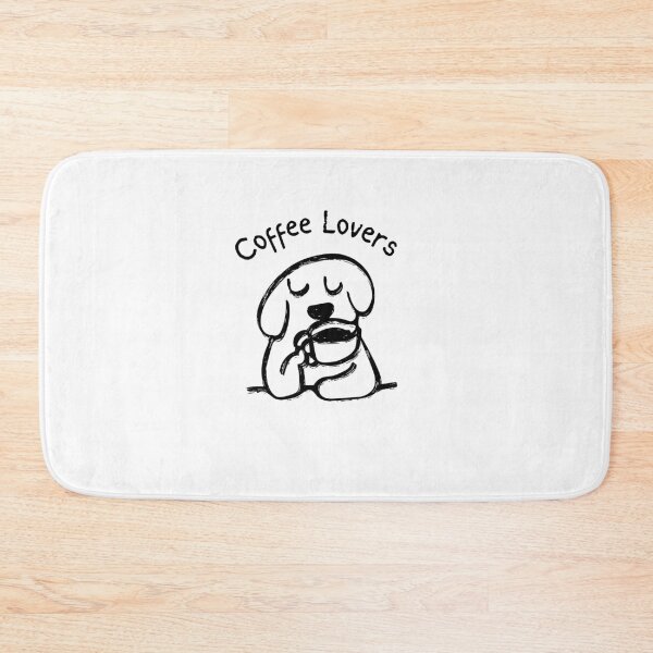 Item preview, Coffee Lover Dog – Cute Dog Drinking Coffee Funny Pet Design designed and sold by gluxdesing.