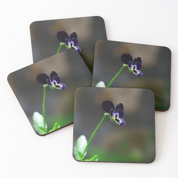 Item preview, Minimal Dark Purple Flower Single Bloom Moody Botanical Aesthetic designed and sold by onubi.