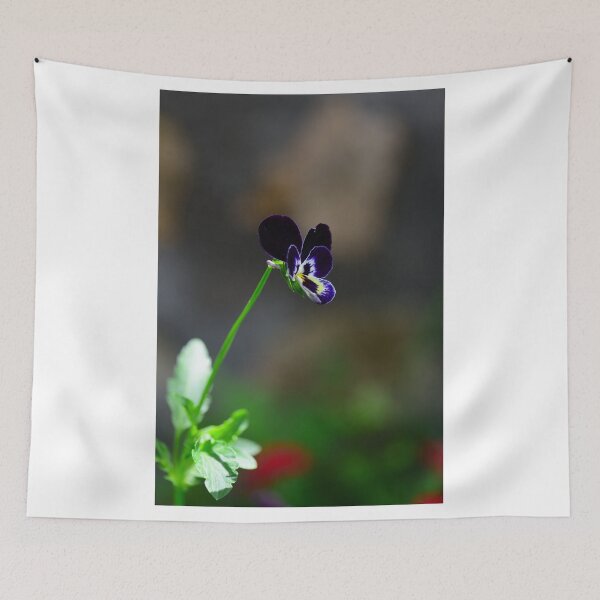 Item preview, Minimal Dark Purple Flower Single Bloom Moody Botanical Aesthetic designed and sold by onubi.