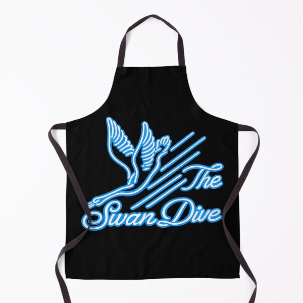 Item preview, The Swan Dive Neon Logo – Retro Electric Blue Dive Sign designed and sold by gahteeriffico.