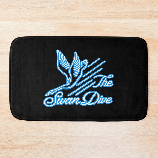 Item preview, The Swan Dive Neon Logo – Retro Electric Blue Dive Sign designed and sold by gahteeriffico.