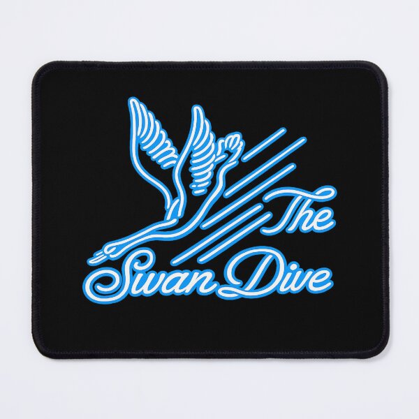 Item preview, The Swan Dive Neon Logo – Retro Electric Blue Dive Sign designed and sold by gahteeriffico.