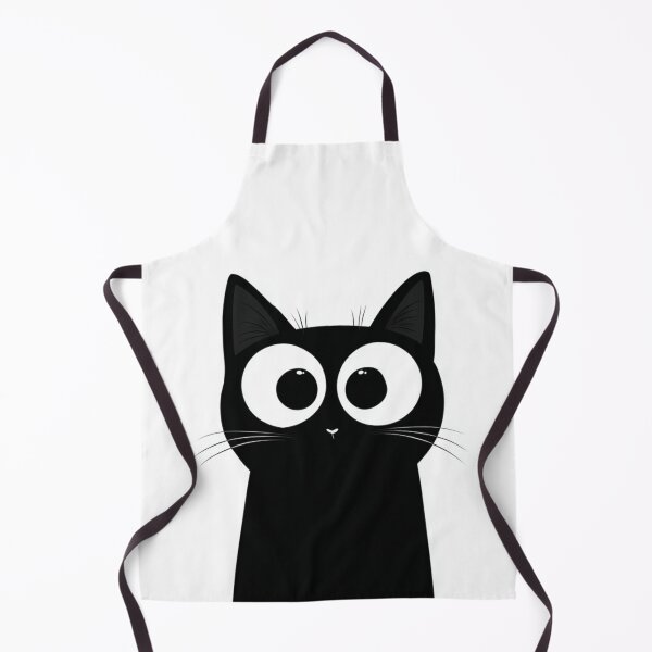 Item preview, Black Cat Large Eyes Minimalistic Art designed and sold by GrinGalore.