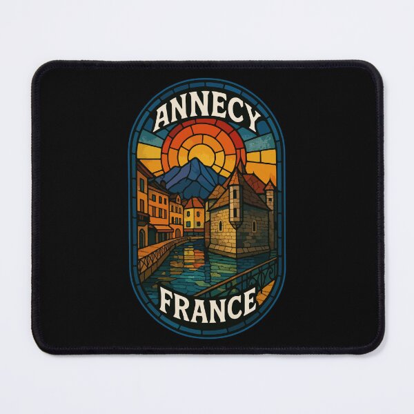 Item preview, Annecy France Europe Stained Glass Art designed and sold by TomFrontierArt.