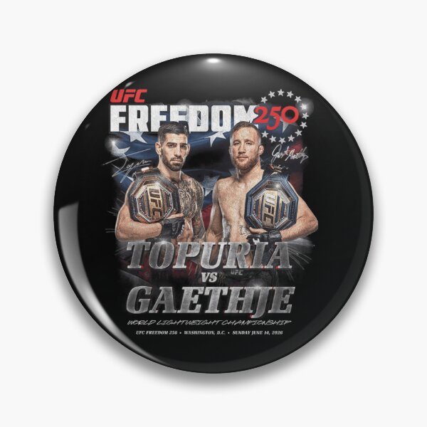Item preview, Ilia Topuria Vs Justin Gaethje UFC Freedom 250 designed and sold by JeyVel.