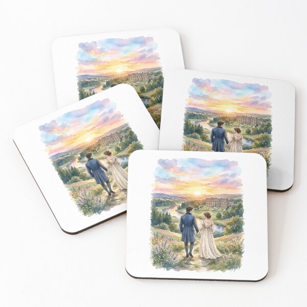 Item preview, Watercolor Pemberley Landscape Pride and Prejudice Romance designed and sold by Fenay Designs.