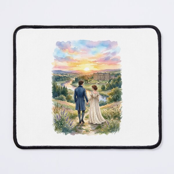 Item preview, Watercolor Pemberley Landscape Pride and Prejudice Romance designed and sold by Fenay Designs.