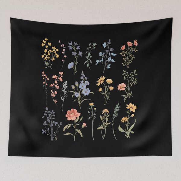 Item preview, Wildflowers watercolor set designed and sold by uunaa.