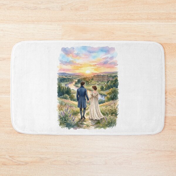 Item preview, Watercolor Pemberley Landscape Pride and Prejudice Romance designed and sold by Fenay Designs.