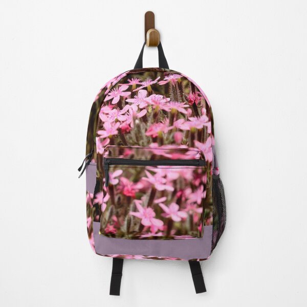 Artikelvorschau, Pink Wildflower Pattern Dense Floral Background Soft Romantic Nature Aesthetic entworfen und verkauft von onubi.