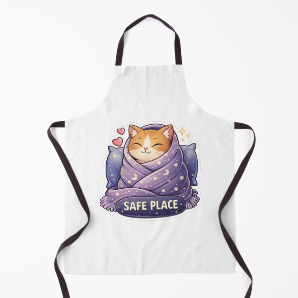 Item preview, Safe Place Cozy Cat Sticker | Cute Comfort Aesthetic Cat Wrapped in Blanket Design designed and sold by Dasts Cart.