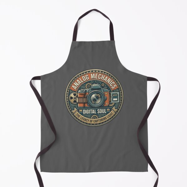 Item preview, Analog Mechanics, Digital Soul: The Legacy of Capturing Light Retro Camera Badge designed and sold by FarDesign.
