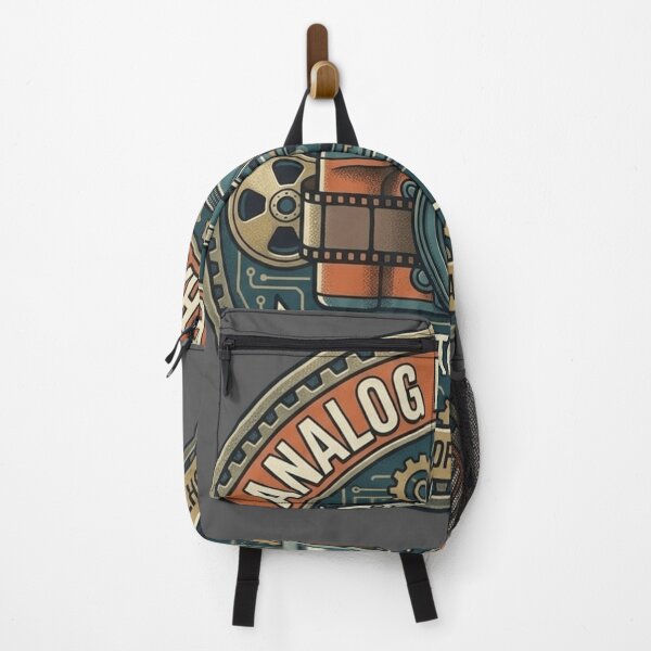 Item preview, Analog Mechanics, Digital Soul: The Legacy of Capturing Light Retro Camera Badge designed and sold by FarDesign.