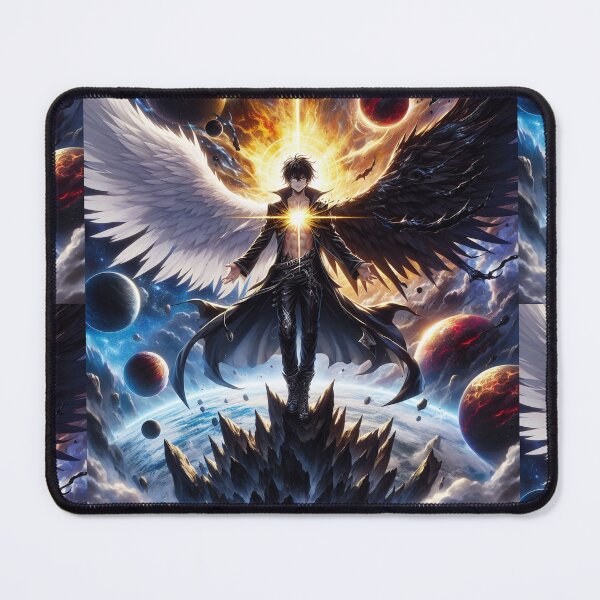 Item preview, Cosmic Duality: The Ascended Half Angel Half Demon Anime Sovereign designed and sold by MouradStudio.