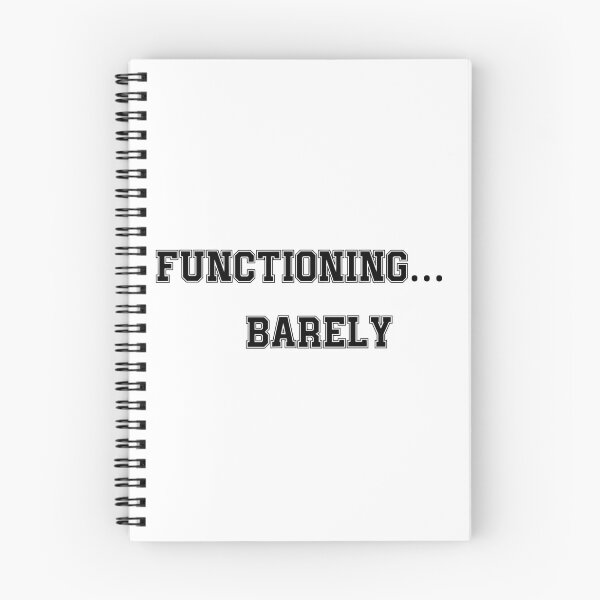 Item preview, Functioning Barely Funny Quote T-Shirt, Relatable Mental Health Humor, Introvert Low Energy Mood Tee designed and sold by MartinPixelArt.